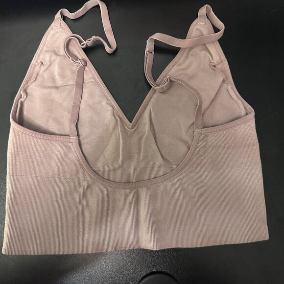 GapBody & Maidenform Ribbed Bralette Bundle Small Neutral Colors Nylon/Spandex - Picture 4 of 10